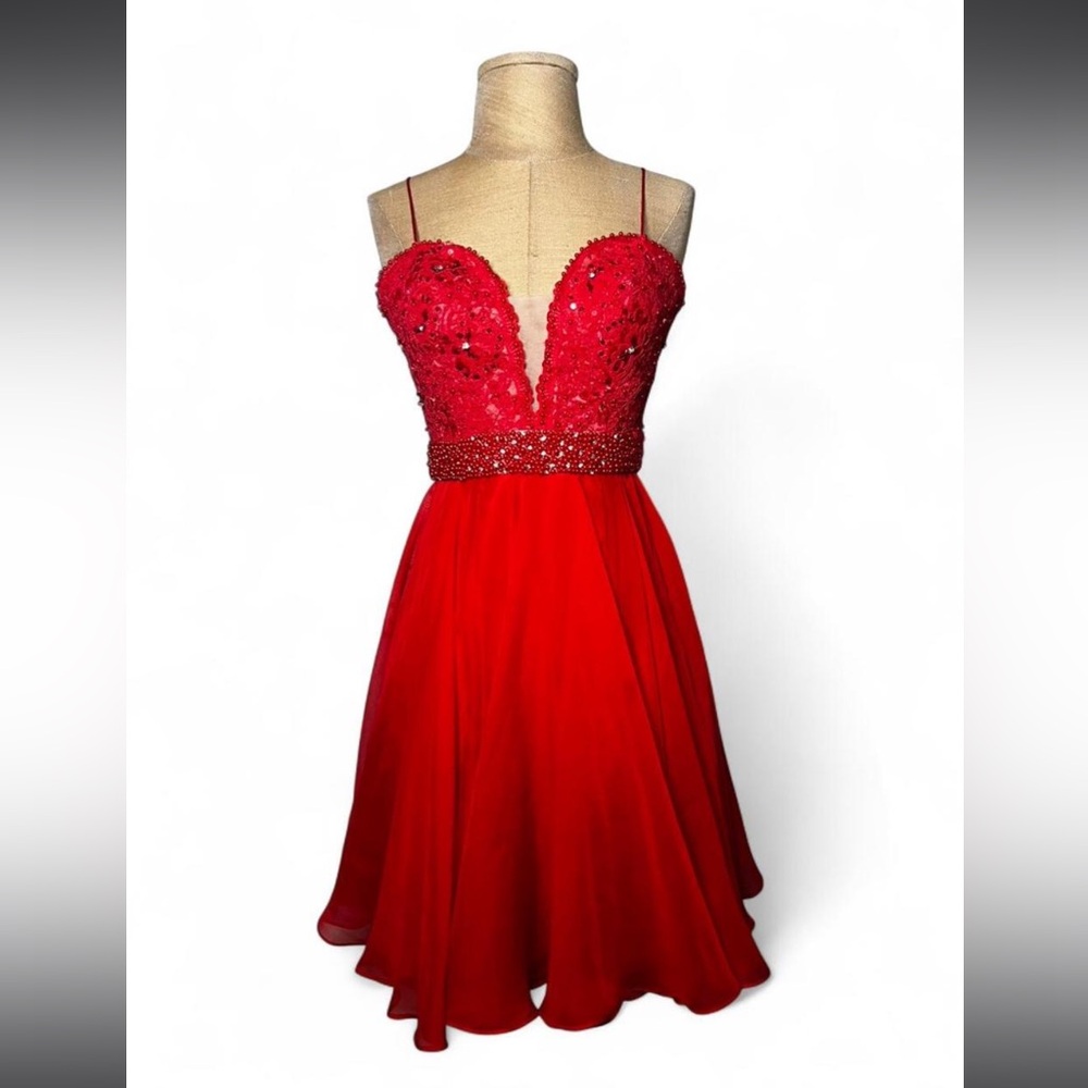 Sherri Hill Scarlet Prom Party Event Dress